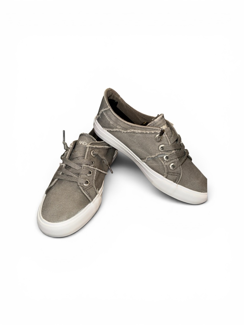 Jenn Ardor women’s fashionCasual Gray Canvas slip-on tennis shoes size 7.5